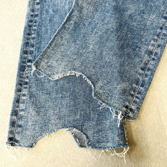 Rag & Bone Casey High Rise Flare Jeans Size 28 Pebbles Wash Raw Hem Ankle Denim - Picture 5 of 16